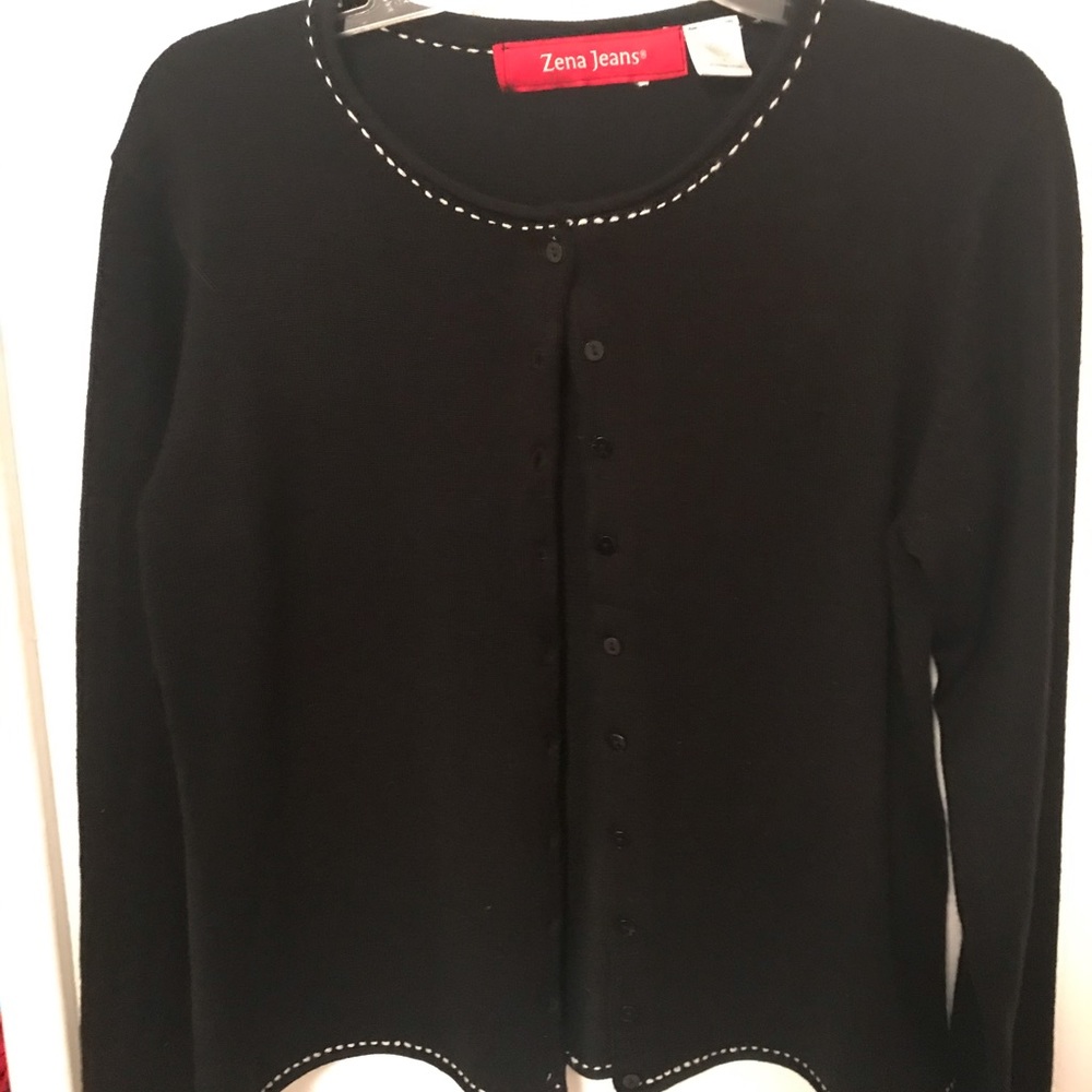 Black cardigan